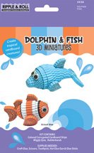 QCK436 Dolphin & Fish 3-D Miniatures Kit