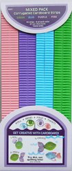 QC841 Green/Blue/Purple/Pink Corrugated Strips