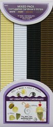 QC842 White/Ivory/Brown/black Corrugated Strips