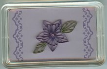 Rectangle coaster with quilling