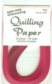 Rosy Glistening Red Quiiing Strips