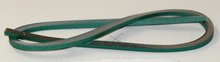 Lincoln Green Quilling Strips  with Silver Edge