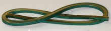 Lincoln Green Quilling Strips with Gold Edge