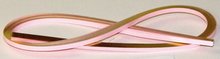 Pink Quilling Strips with Gold Edge