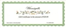 GC20 - Whimsiquills Gift Certificate
