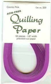 Cosmic Pink Quilling Strips