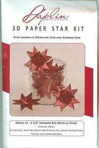 50011 2 1/2" Crimson 3-D star kit