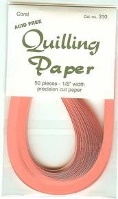 Coral Quilling Strips