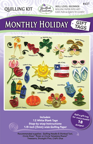 Monthly Holiday Tag Quilling Kit